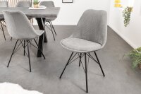 Chaise de salle à manger Cordon Métal en...