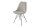 Chaise de salle à manger Cordon Métal en Gris Noir Haricot Accoudoir