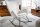 Chaise à bascule Blanc Noir Bouclé Métal pour lire Allaiter