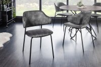 Chaise de salle à manger velours pieds...
