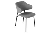 Chaise de salle &agrave; manger Boucl&eacute;...