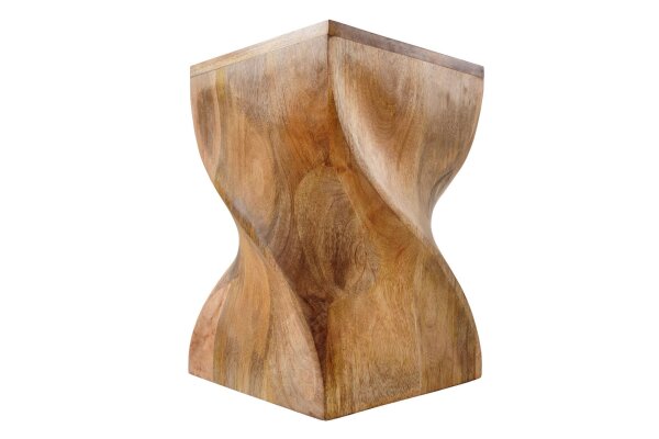 Table dappoint en bois de manguier H : 45 cm Artisanat massif