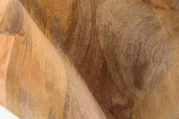 Table dappoint en bois de manguier H : 45 cm Artisanat massif