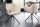 Chaise pivotante sans roulettes velours beige crème noir rétro