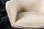 Chaise pivotante sans roulettes velours beige crème noir rétro