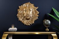 Décoration murale en or Tête de lion H : 58...