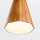 Lampe à suspendre Bois plaqué Teck L : 20 cm E27 Moderne