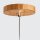 Lampe à suspendre Bois plaqué Teck L : 20 cm E27 Moderne