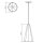 Lampe à suspendre Bois plaqué Teck L : 20 cm E27 Moderne