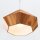 Lampe à suspendre Placage de teck L : 34,5 cm E27 design moderne