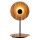 Lampe de table en métal plaqué teck hauteur 46 cm Moderne
