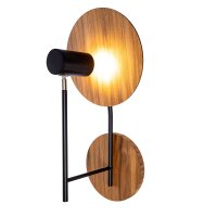 Applique en métal teck plaqué bois GU10...