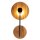 Applique en métal teck plaqué bois GU10 hauteur 50 cm