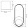 Applique murale verre teck plaqué E27 H : 52,5 cm faible éblouissement
