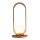 Lampe de table en bois plaqué teck verre 54 cm de haut E27 Moderne