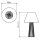 Lampe de table tissu teck bois plaqué tissu 66 cm E27