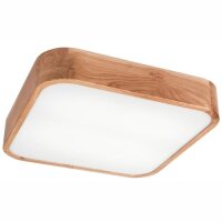 Lampe de plafonnier petit carré L : 45 cm bois...