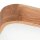 Lampe de plafonnier petit carré L : 45 cm bois métal pour 4x E27