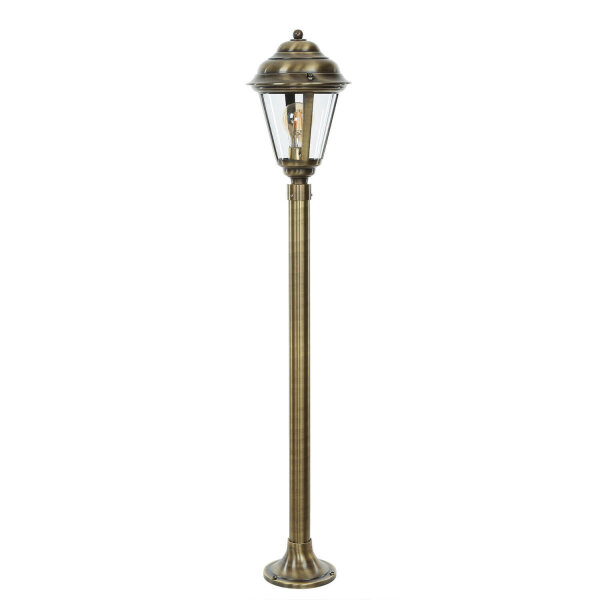 Lampe dallée extérieure Laiton 100 cm Rustique à lancienne E27