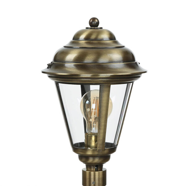 Lampe dallée extérieure Laiton 100 cm Rustique à lancienne E27