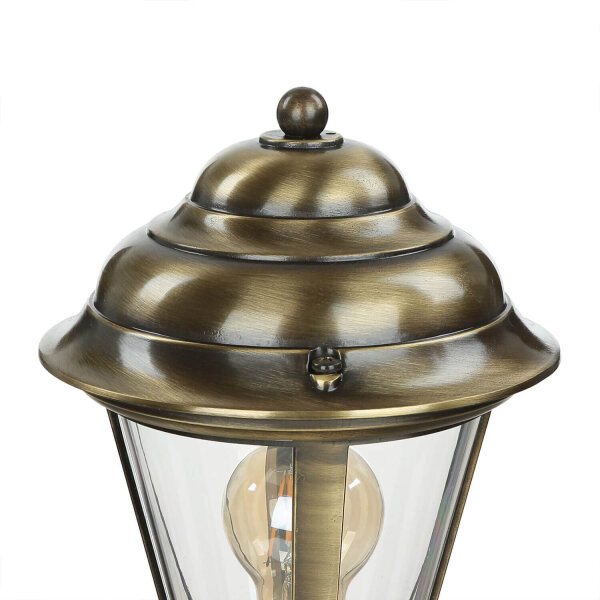 Lampe dallée extérieure Laiton 100 cm Rustique à lancienne E27