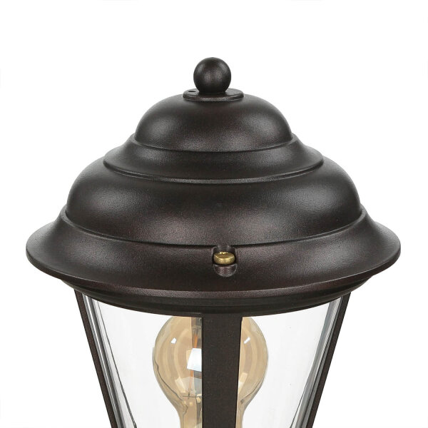 Lampadaire Jardin 100 cm Laiton Marron Rouille Rustique