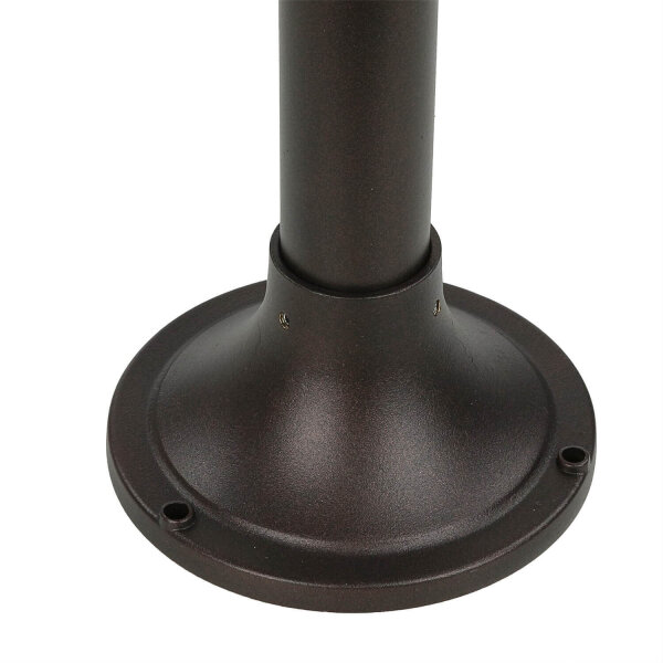 Lampadaire Jardin 100 cm Laiton Marron Rouille Rustique