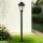Lampadaire Jardin 100 cm Laiton Marron Rouille Rustique
