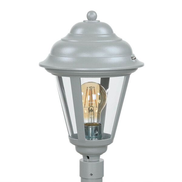 Lampe dallée en laiton gris 100 cm E27 Rustique E27