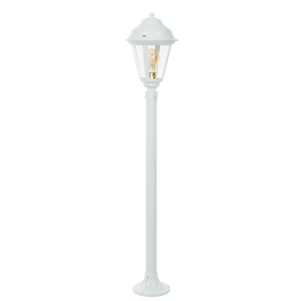 Lampe dallée laiton massif blanc 100 cm Rustique jardin