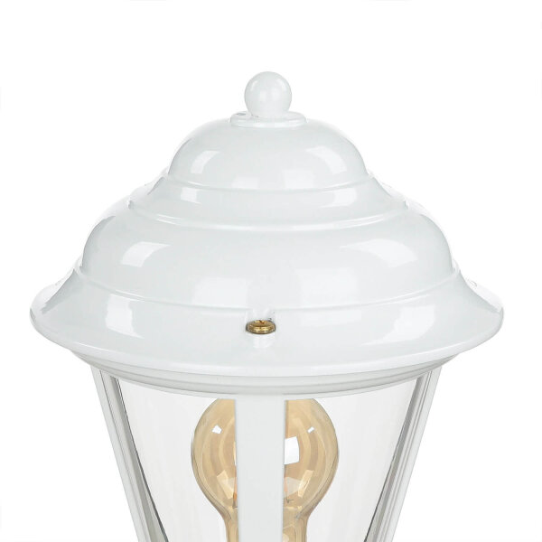 Lampe dallée laiton massif blanc 100 cm Rustique jardin