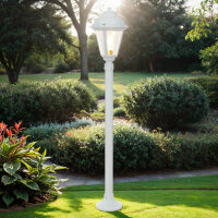 Lampe dallée laiton massif blanc 100 cm Rustique...