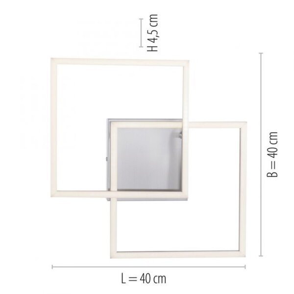 Plafonnier LED flexible en acier 3000 K L:35,9 cm