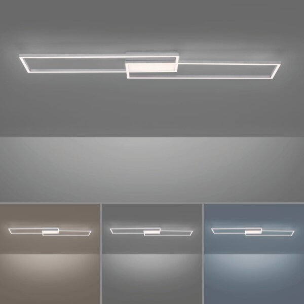 Lampe de plafonnier LED métal 2700-5000 K L:109 cm dimmable