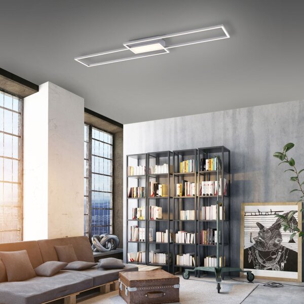 Lampe de plafonnier LED métal 2700-5000 K L:109 cm dimmable