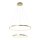 Suspension LED anneaux en métal doré Ø50 cm 3000 K