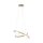 Suspension LED anneaux en métal doré Ø50 cm 3000 K