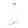 Suspension LED anneaux en métal doré Ø50 cm 3000 K