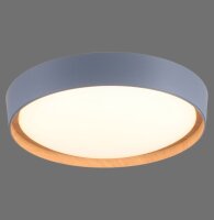Plafonnier LED Gris Naturel Ø40 cm 3400 lm dimmable