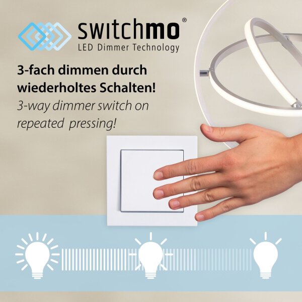 Plafonnier LED Noir Naturel Ø40 cm 3400 lm dimmable