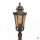 Lampe de jardin sur pied BISHOP H:117cm en bronze antique