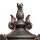 Lampe de jardin sur pied BISHOP H:117cm en bronze antique