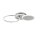 Lampe de plafonnier LED en acier métal blanc chaud 26 W mobile