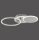 Lampe de plafonnier LED en acier métal blanc chaud 26 W mobile