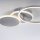 Lampe de plafonnier LED en acier métal blanc chaud 26 W mobile