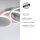 Lampe de plafonnier LED en acier métal blanc chaud 26 W mobile