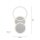 Lampe de plafonnier LED en acier métal blanc chaud 26 W mobile