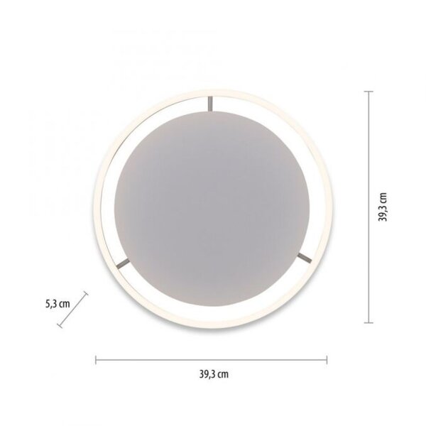 Lampe de plafonnier LED aluminium métal Ø39,3 cm 20 W dimmable