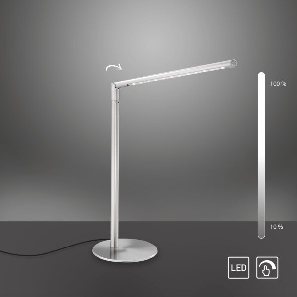 Lampe de bureau LED orientable métal 5 W intensité lumineuse variable
