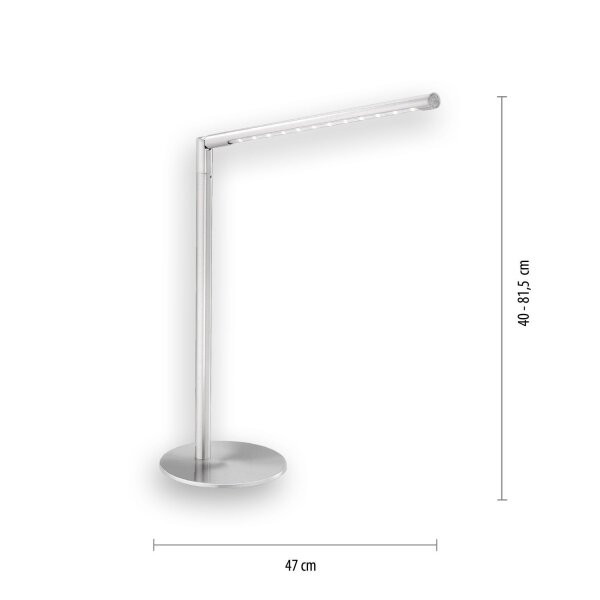 Lampe de bureau LED orientable métal 5 W intensité lumineuse variable